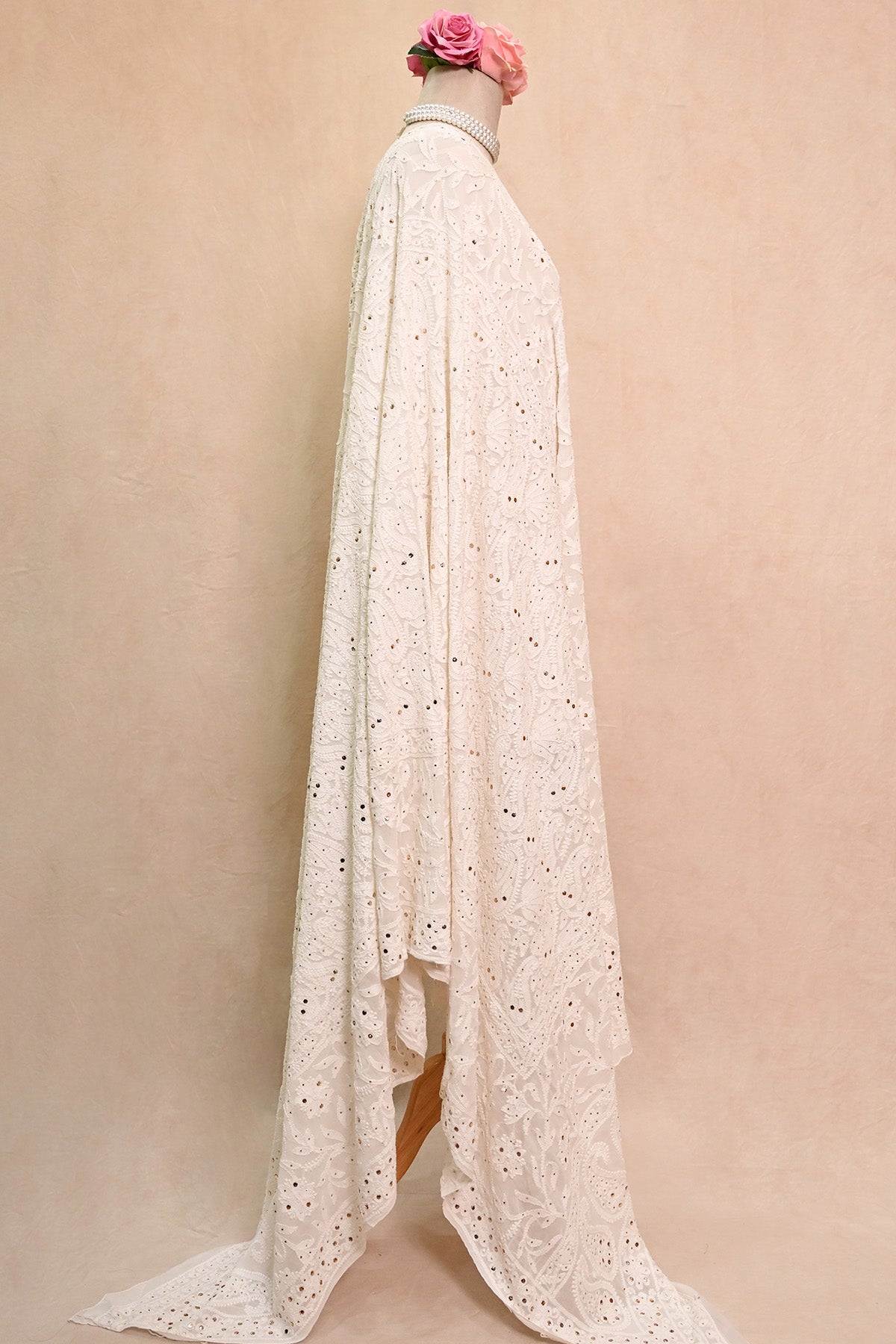 Off White Georgette Dupatta