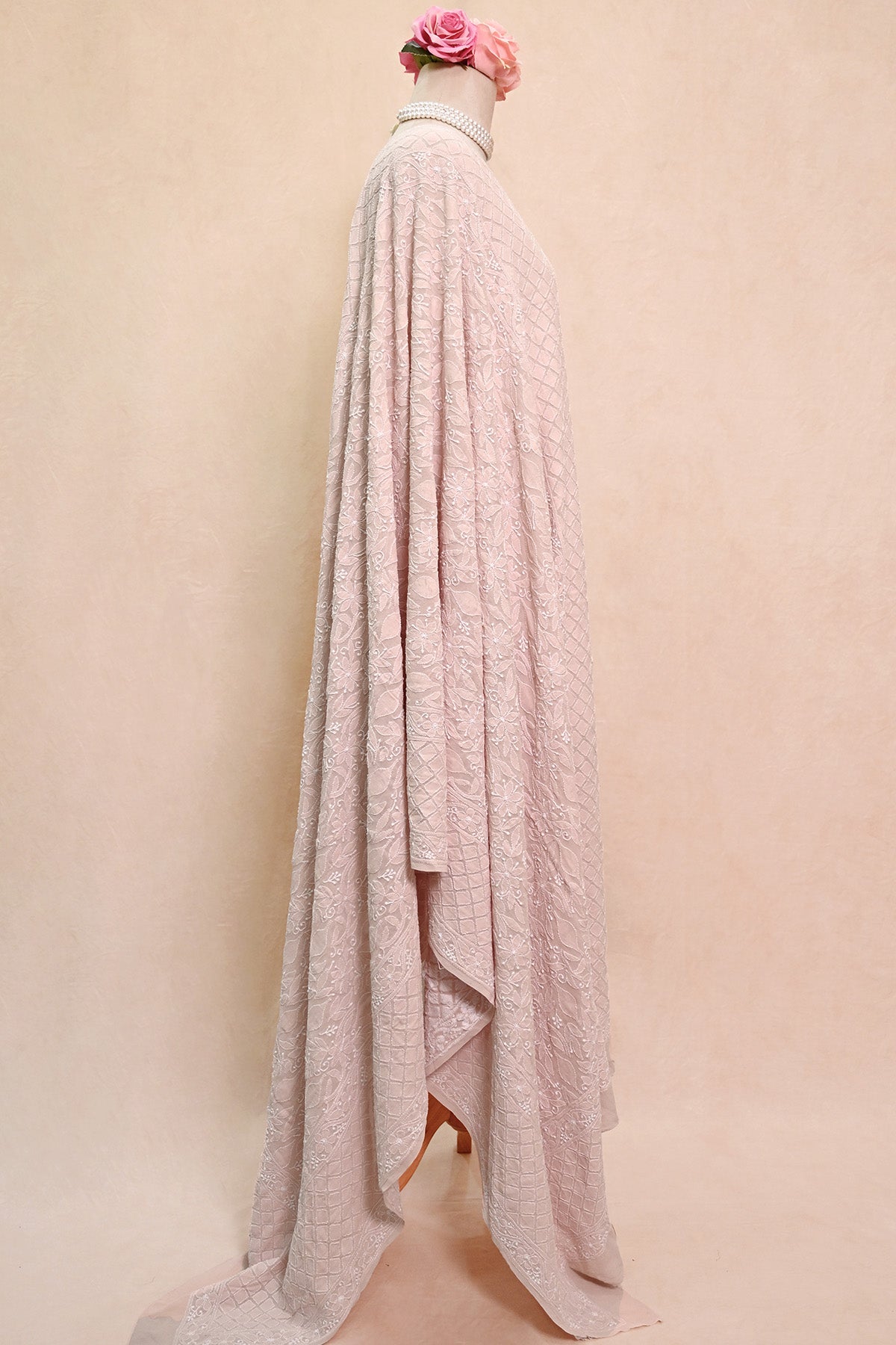 Dusty Rose Georgette Dupatta