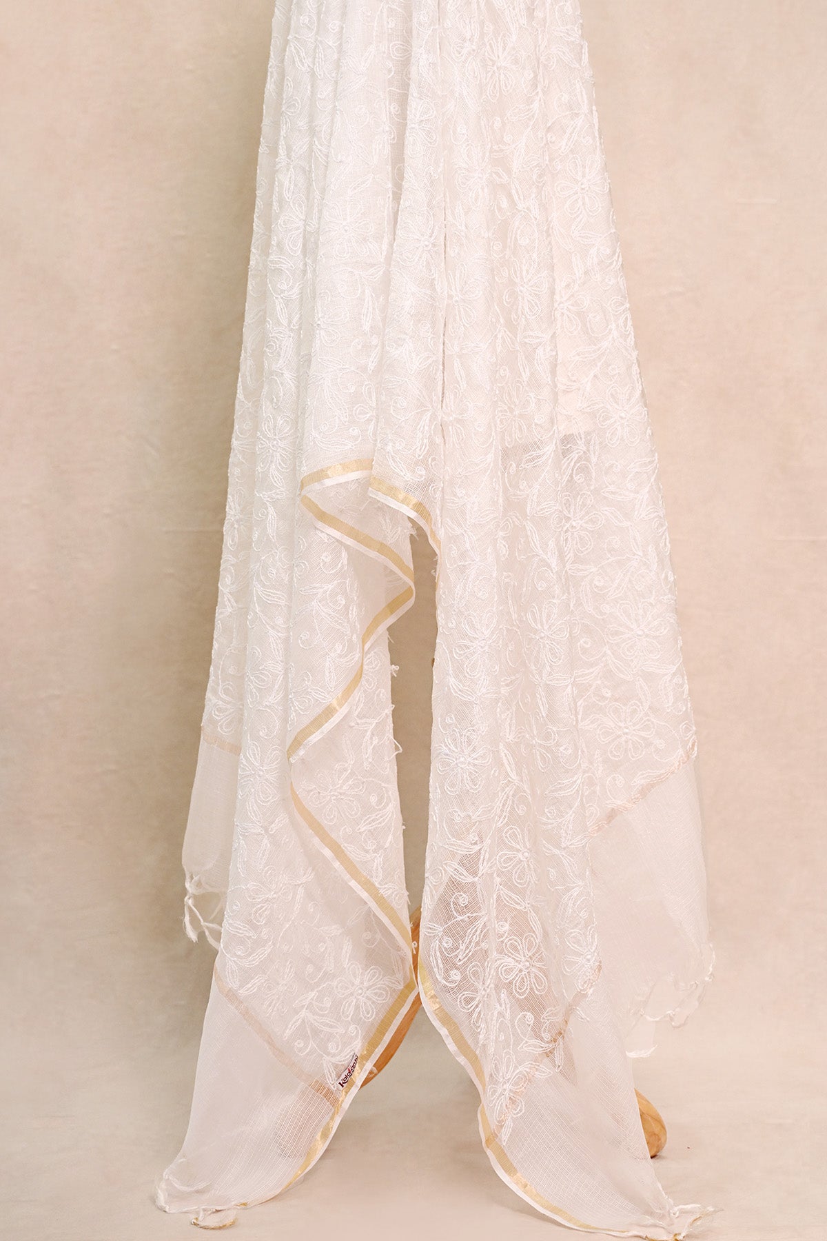 Off White Kota Silk Dupatta