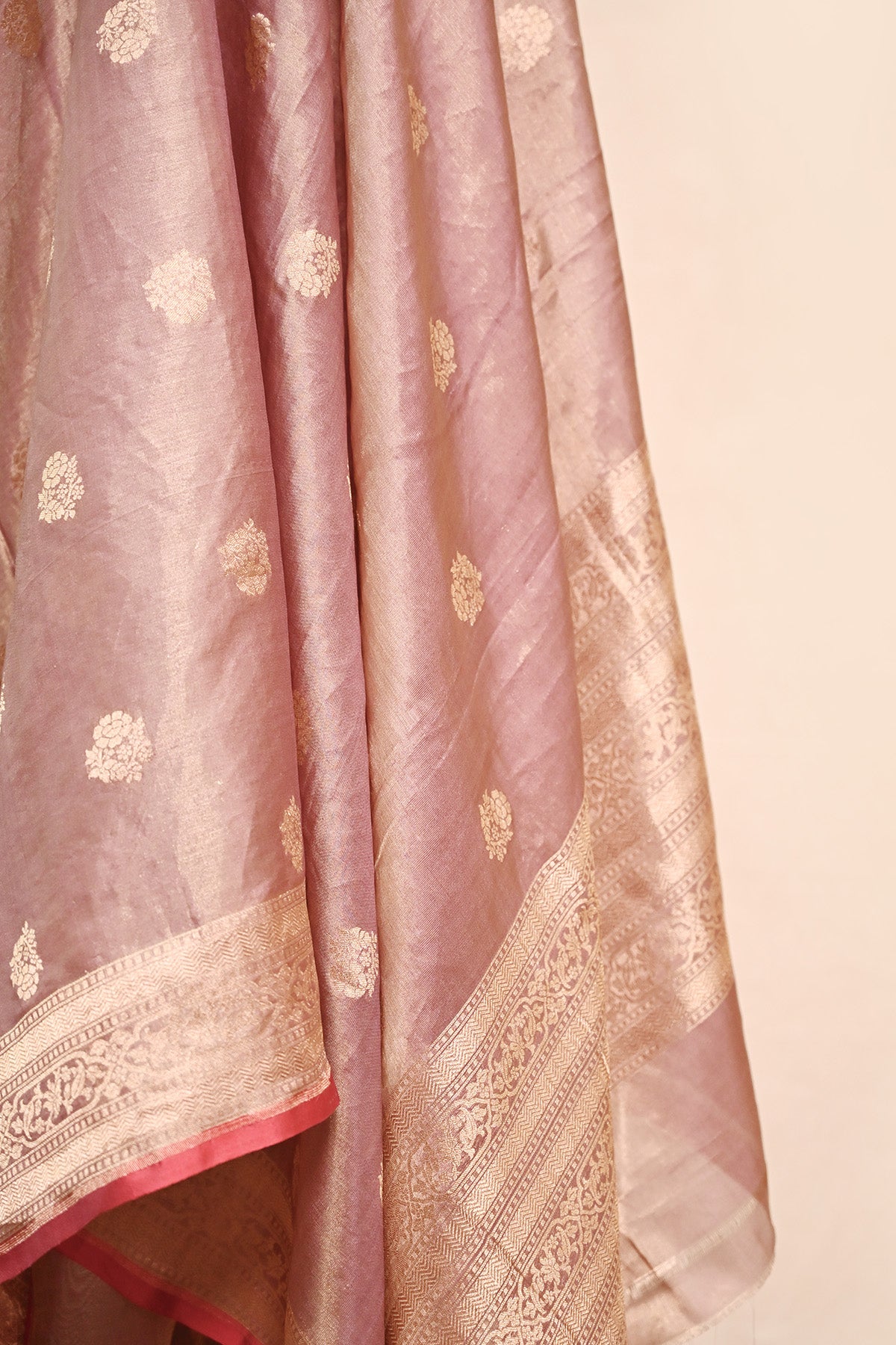Mauve Tissue Silk Banarasi Suit