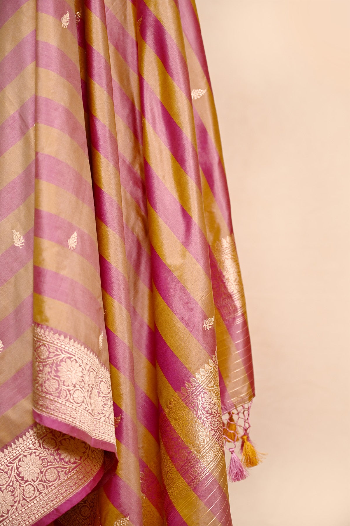 Cantaloupe Chanderi Silk Banarasi Suit