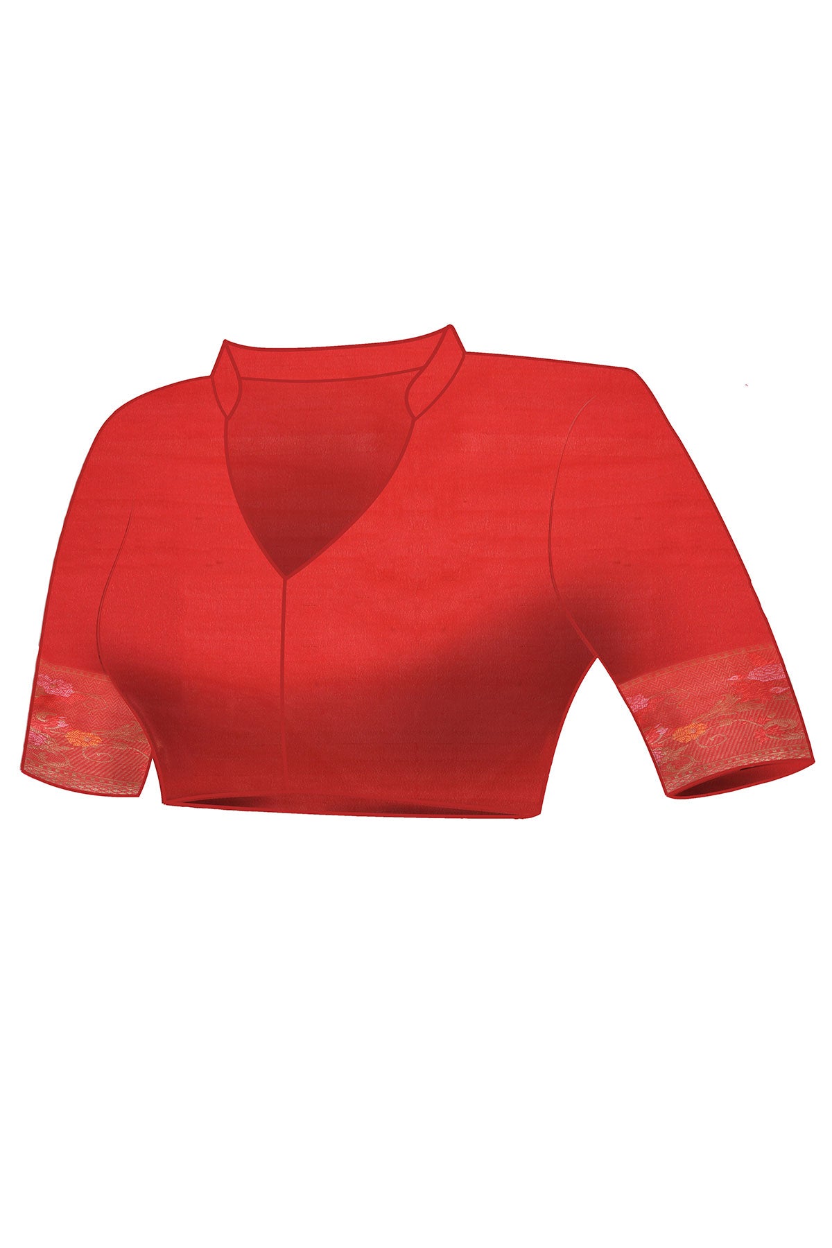 Tussar Georgette Banarasi Saree with Tilfi Meenakari Nakashi & Resham Floral Motifs