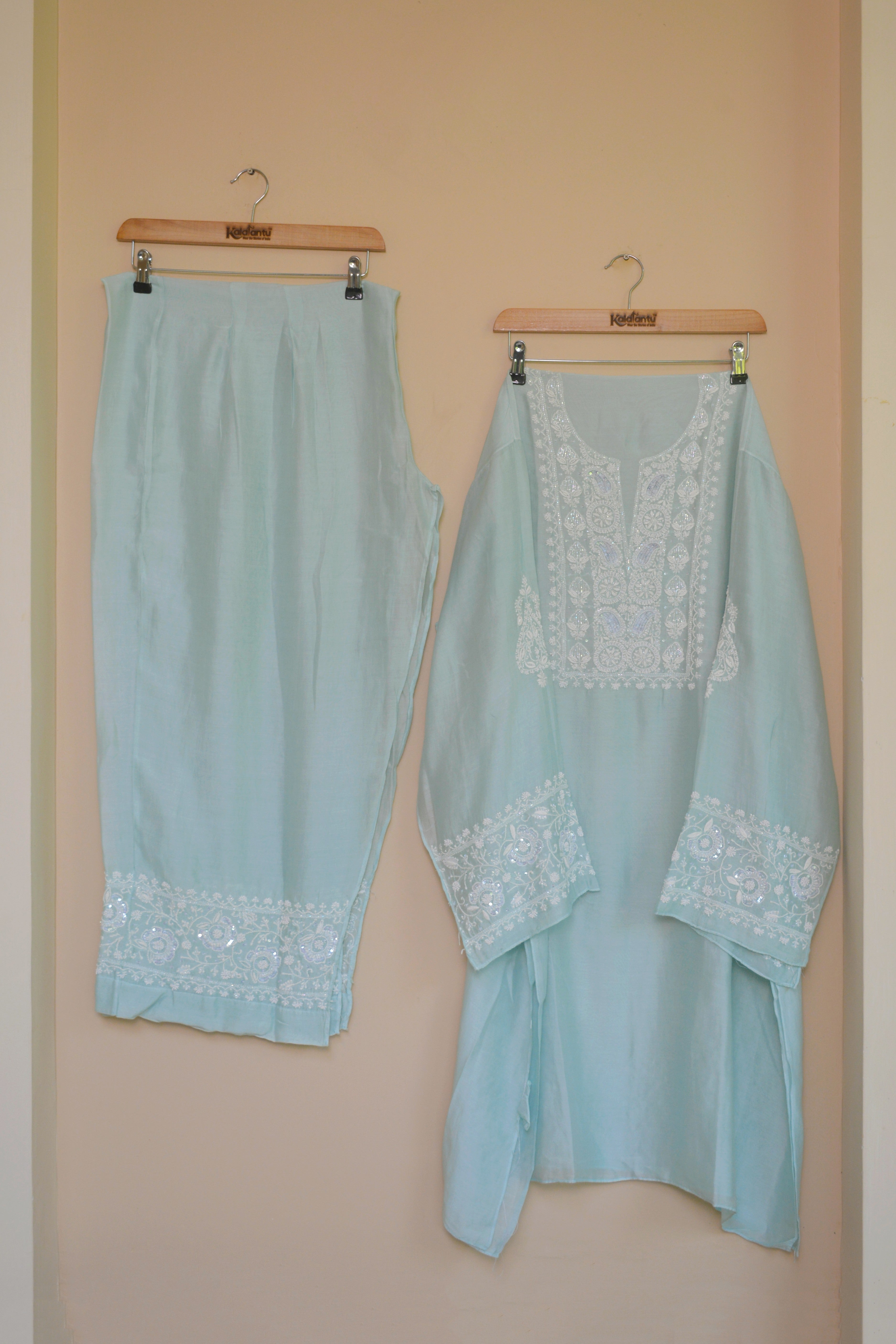 Sea Green Soft Silk Co-ord Set