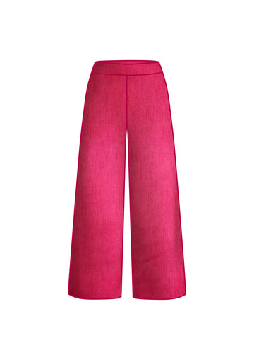 Magenta Tussar Mulberry Silk Zardozi Suit