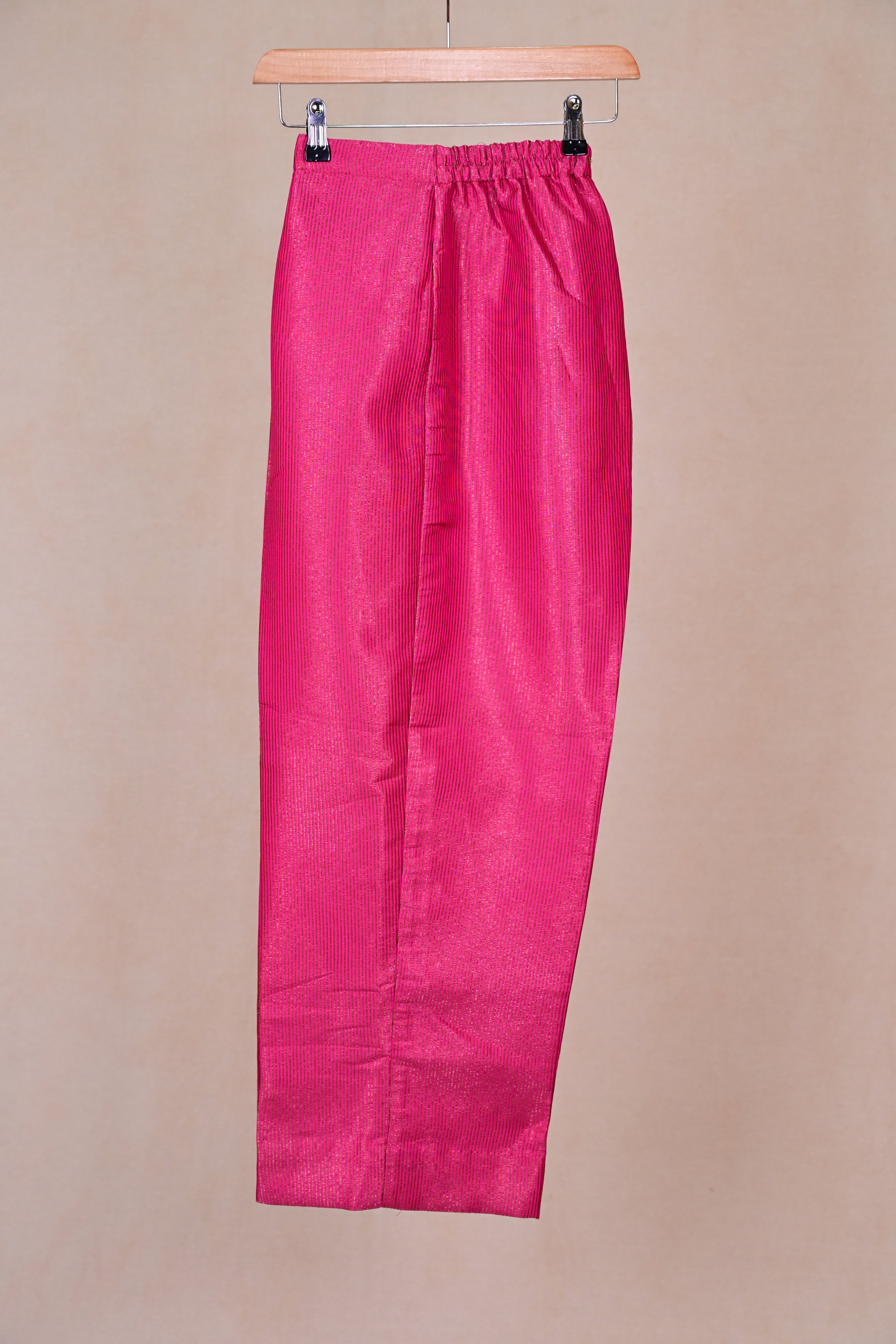 Rani Pink Silk Zardozi Suit