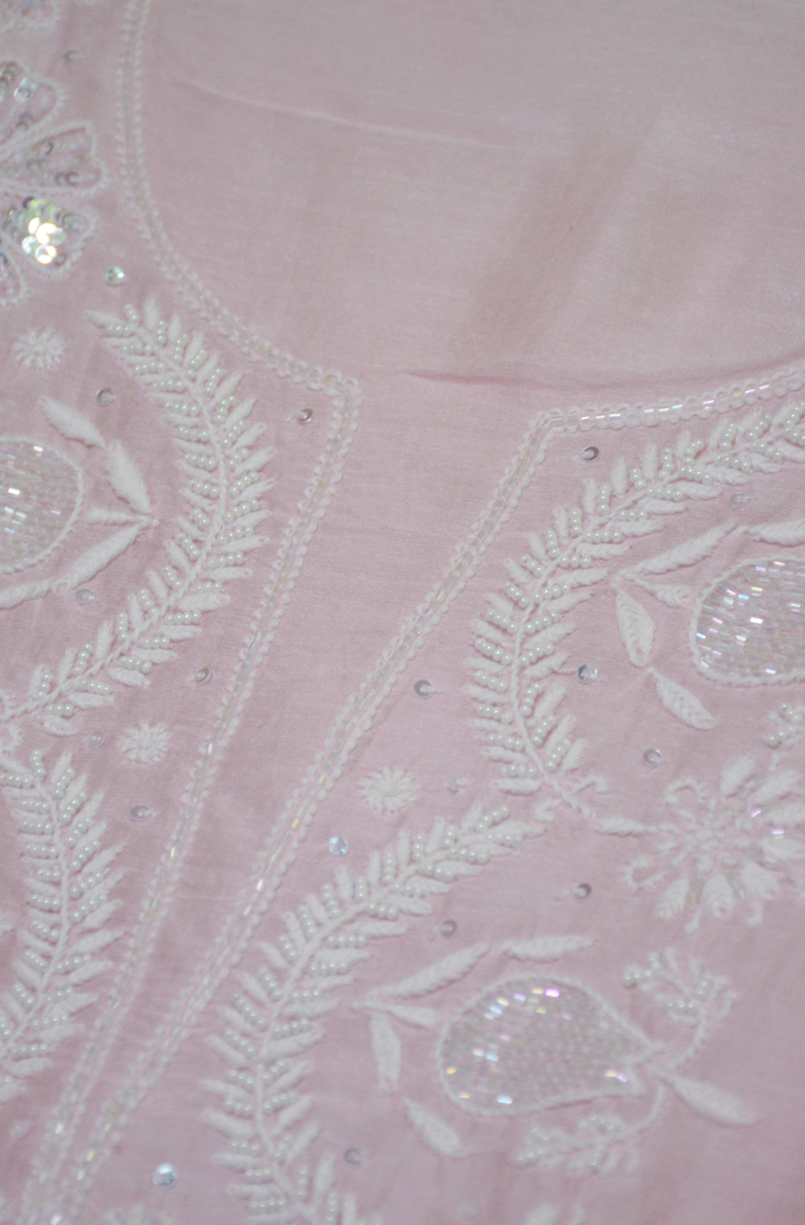 Soft Pink Soft Silk Co-ord Set