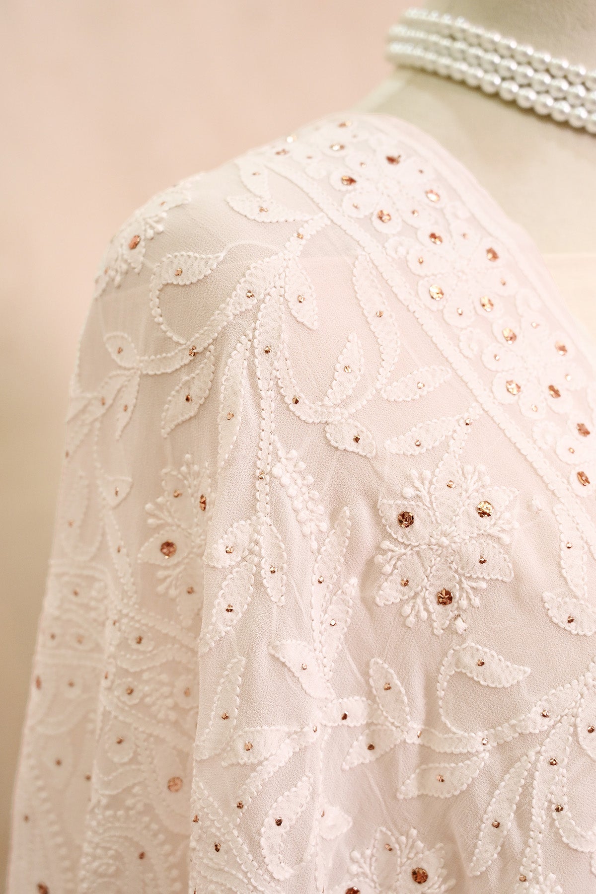 Off White Georgette Dupatta