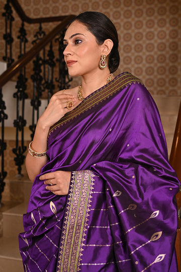Pure Banarasi Silk Saree with Kadhwa Weave