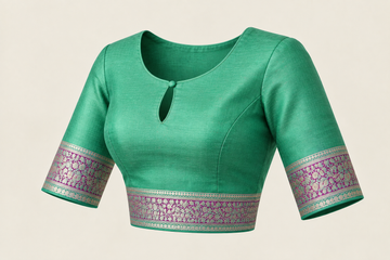 Breezy Green Katan Silk Banarasi Saree