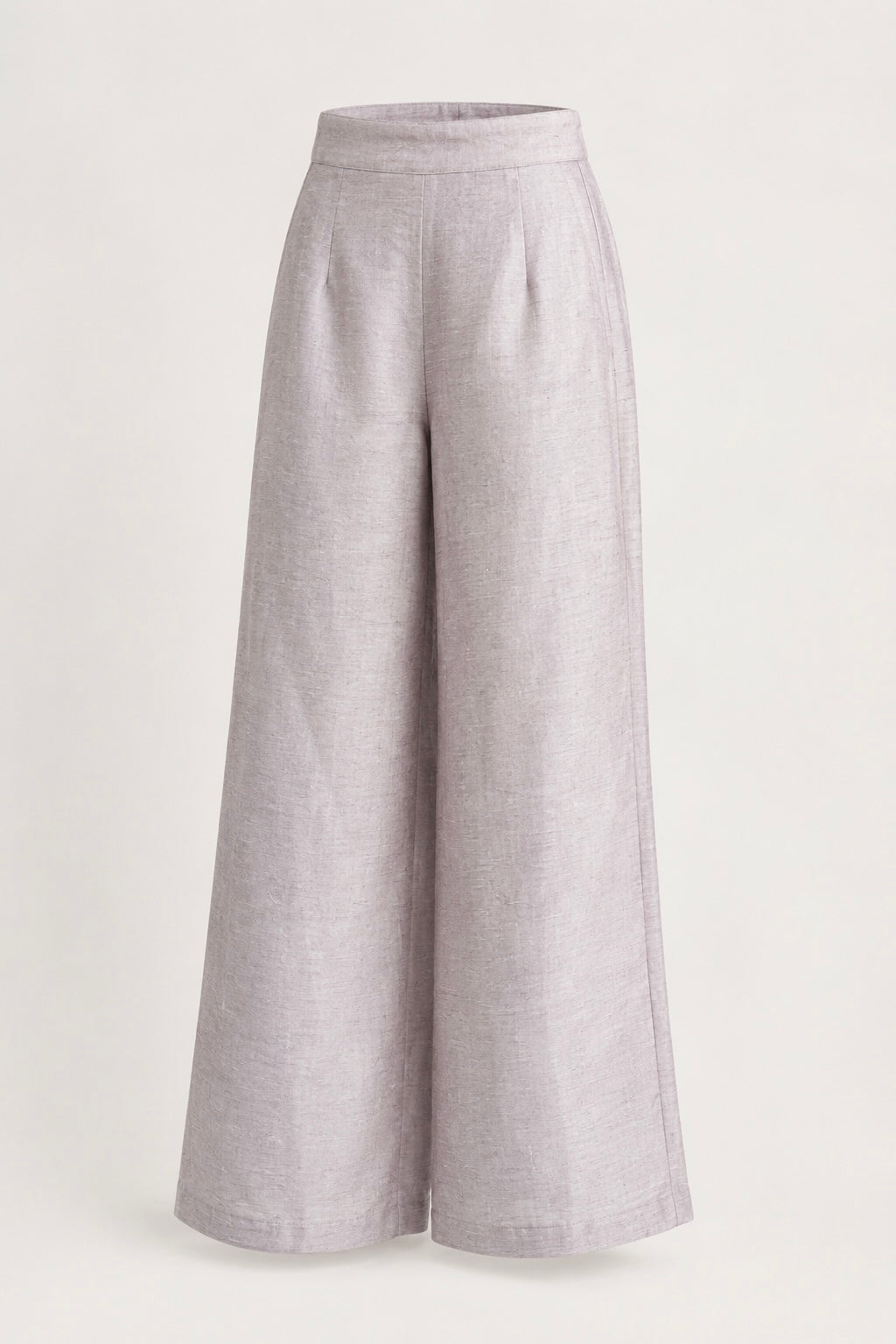 Lavender Grey Tissue Silk Zardozi Suit