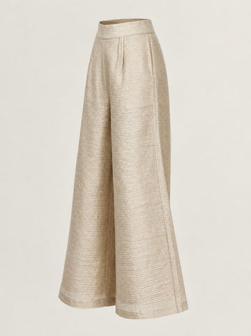 Yellow Ochre Tissue Silk Zardozi Suit