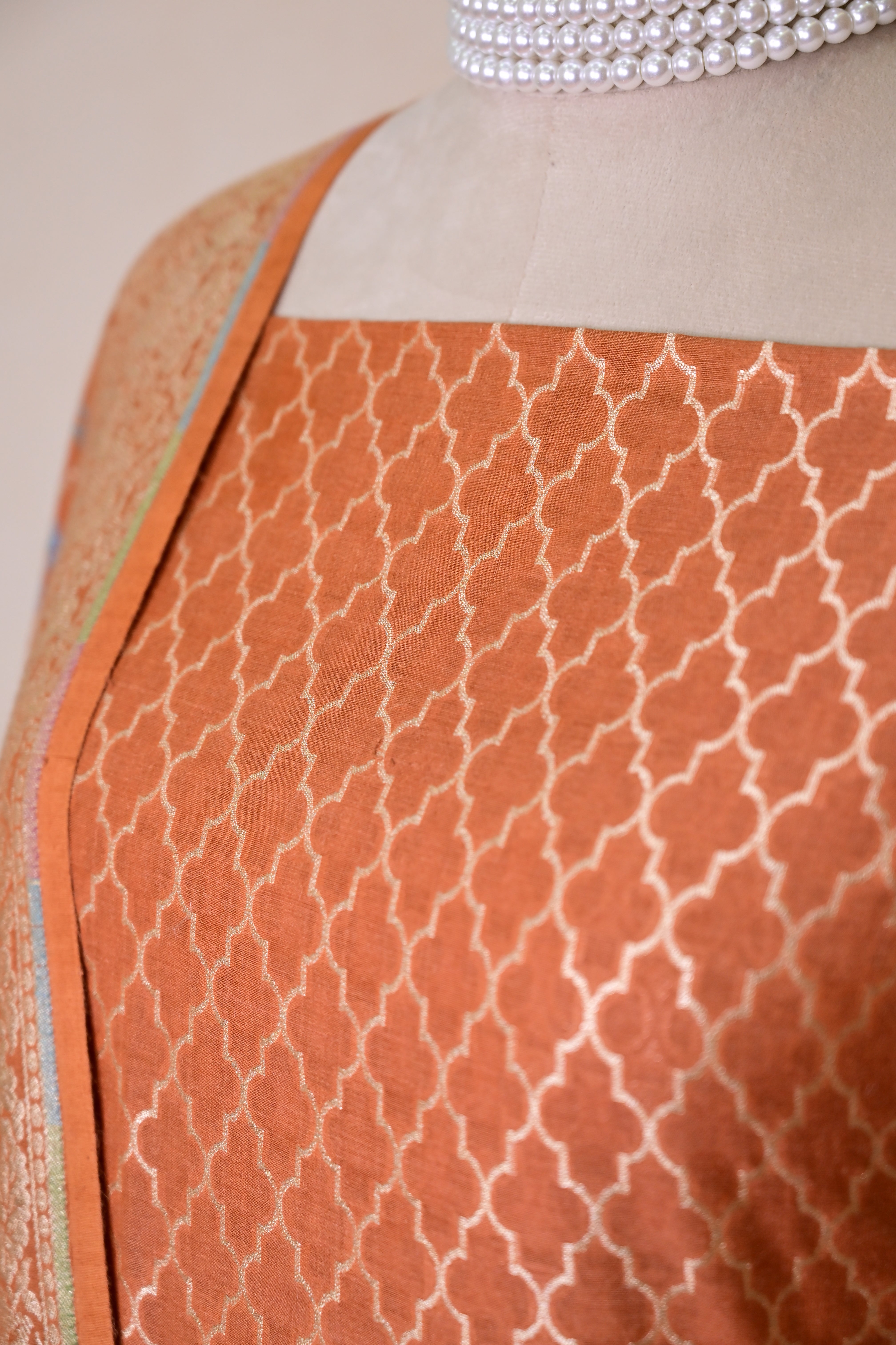 Camel Brown Banarasi Moonga Suit